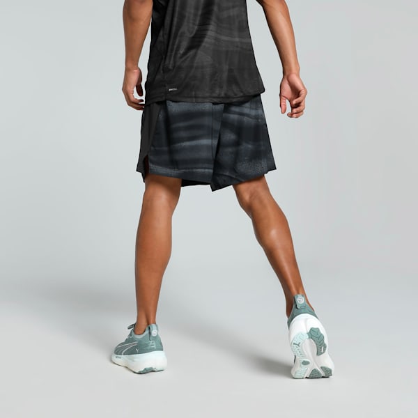 VELOCITY All-Over Print Men's 7" Running Shorts, PUMA Black, extralarge-IND